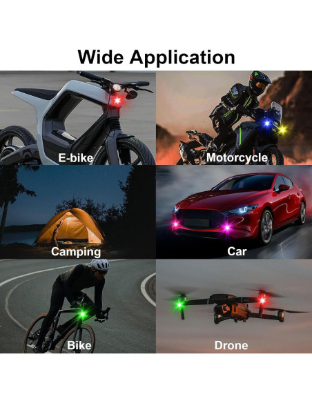 Luces Estroboscópicas LED Inalámbricas LYCARESUN 4PCS USB 8 Colores