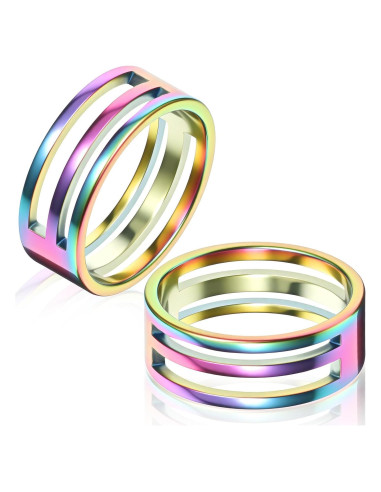 2 Abridores de Anillos de Salto Coloridos ZEYIYER Acero Inoxidable