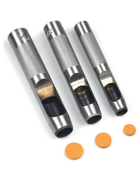 Set de Punzones de Cuero OWDEN 12 Piezas con Mate de Corte