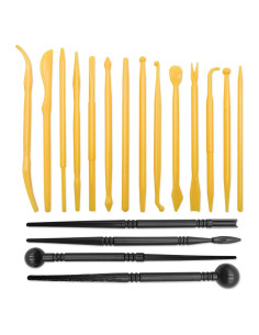 Kit de Herramientas de Cerámica FJCTER 18 Piezas para Modelado