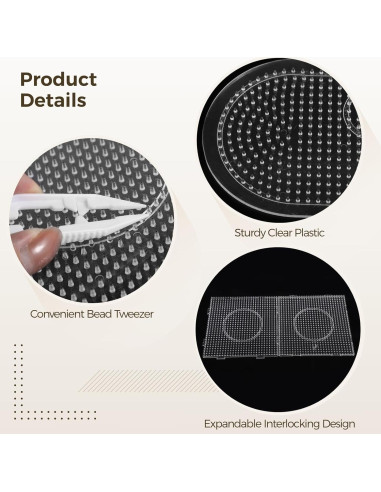 Set de 36 Tableros de Perlas Perler Epicover 5 Formas 0.72 kg