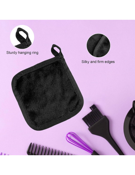 12 Paños Desmaquillantes Reutilizables MEQHUO Microfibra 12.7x12.7cm