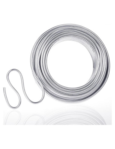 Alambre de Aluminio Anezus 9 Gauge 3mm Flexible 15.24m