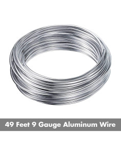 Alambre de Aluminio Anezus 9 Gauge 3mm Flexible 15.24m 2