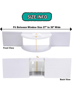 Alimentador de Aves de Ventana Kennels & Kats 63x28 cm 2