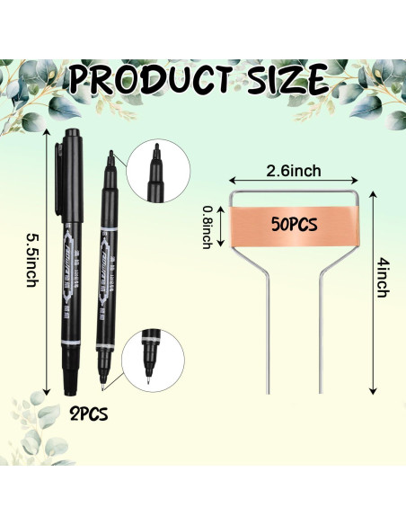 50 Etiquetas de Plantas de Metal Doradas LOSYHU 10.2 cm 50 Etiquetas de Plantas de Metal Doradas LOSYHU 10.2 cm