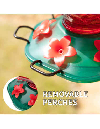 Alimentador de Colibríes Billion Sky 768 ml Rojo Colgante