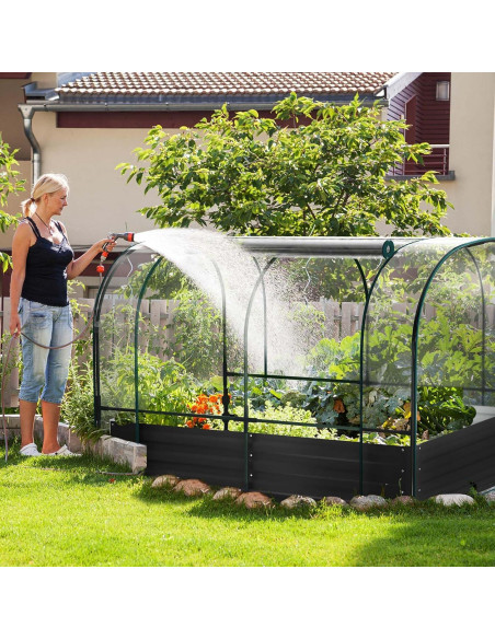 Cama de Jardín Elevada DoCred con Mini Invernadero 180x90cm