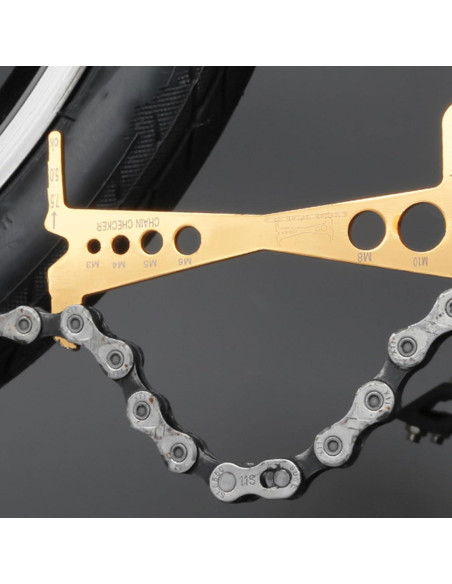 Medidor de Cadena de Bicicleta XUZHID Acero Inoxidable 1/2pcs