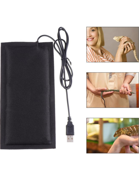 Almohadilla Térmica USB Balacoo para Reptiles 20x10 cm