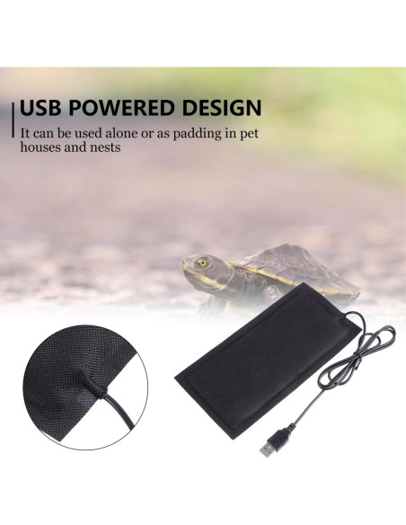 Almohadilla Térmica USB Balacoo para Reptiles 20x10 cm