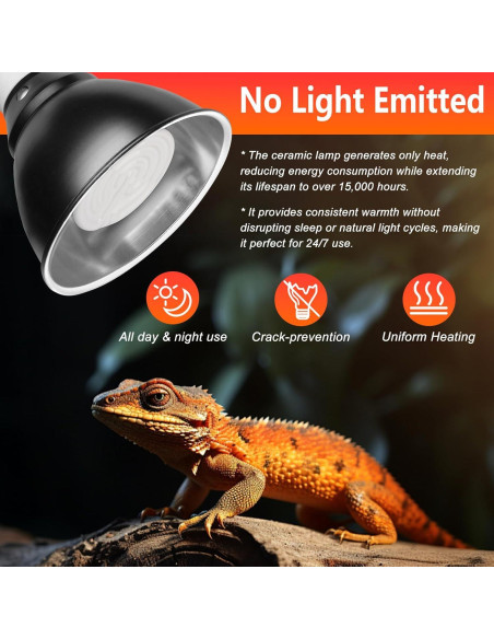 Bombillas de Calor Cerámico BOEESPAT 100W Paquete de 2