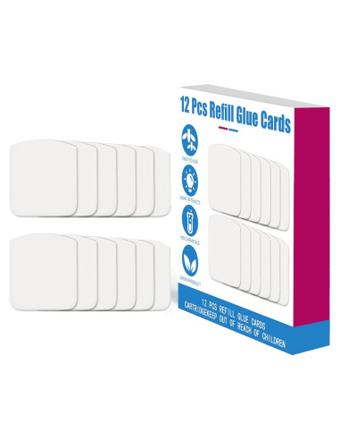 12 Tarjetas de Recarga de Pegamento Forhimn para Trampa de Insectos