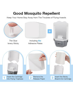 12 Tarjetas de Recarga de Pegamento Forhimn para Trampa de Insectos 2