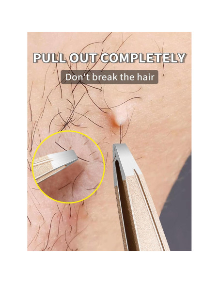 Juego de Pinzas de Acero Inoxidable Plys con Espejo - 4 Piezas