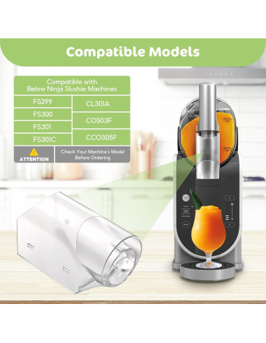 Cubierta de boquilla de escoria Ninja SLUSHi FS301 - Reemplazo 28g