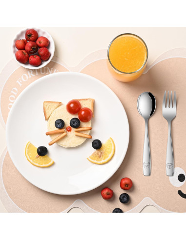 Juego de Cubiertos para Niños Dehov - 12 Piezas Acero Inoxidable