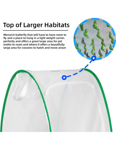 Hábito de Red Plegable para Insectos y Mariposas XingYunEr