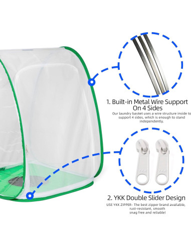 Hábito de Red Plegable para Insectos y Mariposas XingYunEr