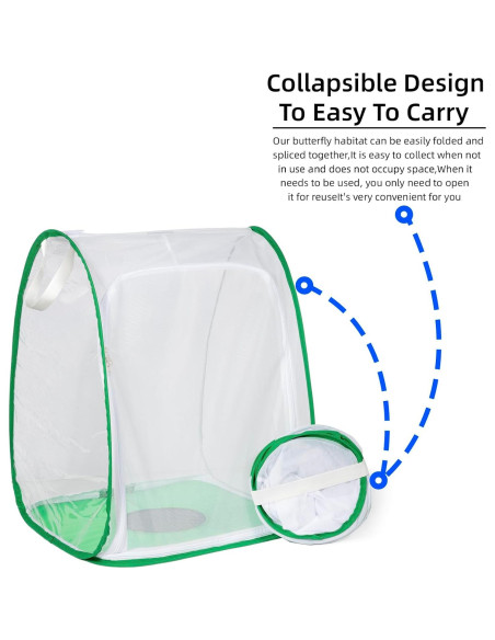 Hábito de Red Plegable para Insectos y Mariposas XingYunEr