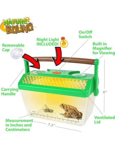 Nature Bound Kit de Captura de Insectos con Luz LED - Juguete STEM