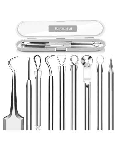 Kit Extractor de Comedones 5 Piezas Kotomotoy Acero Inoxidable