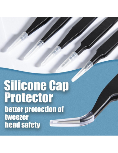 Juego de 6 Pinzas de Precisión CHERALKEST Acero Inoxidable ESD