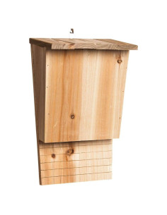 Casa de Murciélagos de Madera Natural Evergreen 23x34 cm