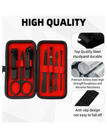 Set de Manicura 8 en 1 XiuGlimpse Estuche de Viaje