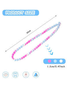 Collar de Dentición de Silicona Rosa - Seguridad Integrada 2