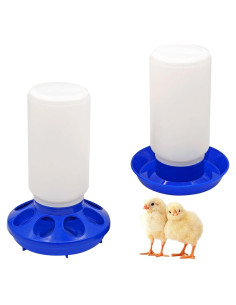 Kit de Alimentador y Bebedero Automático Oujimai para Pollos 1L