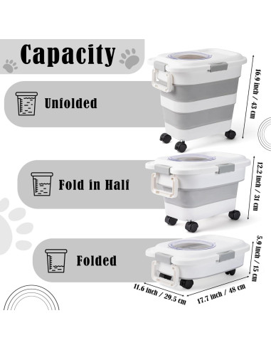 Contenedor de Almacenamiento de Comida MALLMALL6 1.65kg Plegable