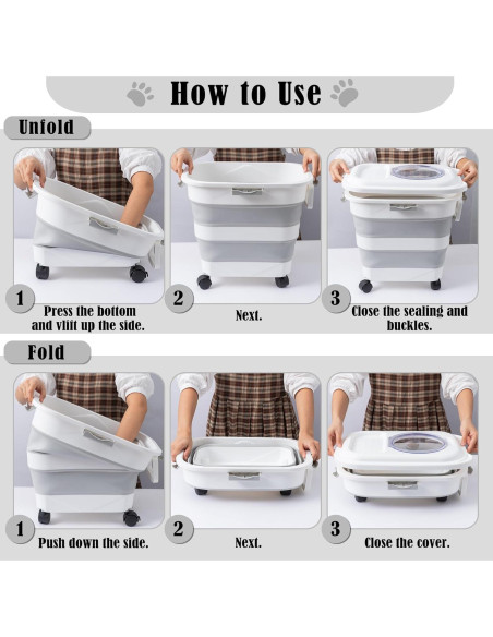 Contenedor de Almacenamiento de Comida MALLMALL6 1.65kg Plegable