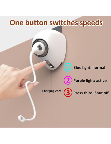 Juguete Electrónico para Gatos Mdupw con Plumas y Mylar