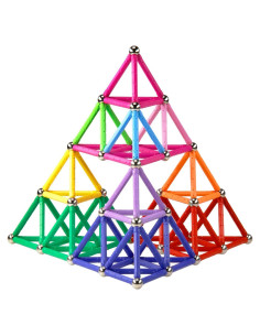 Bloques de Construcción Magnéticos Elongdi 132 Piezas STEM