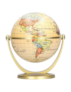 Globo Terráqueo Rotatorio Joyzan 12.95cm Vintage Educativo