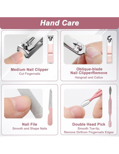 Juego de Manicura 7 en 1 WOXVM con Estuche de Viaje