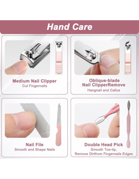 Juego de Manicura 7 en 1 WOXVM con Estuche de Viaje