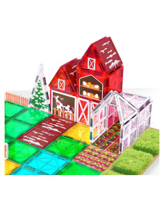 Juguetes Magnéticos de Granja Odjas - 66 Piezas para Niños 3-5 Años