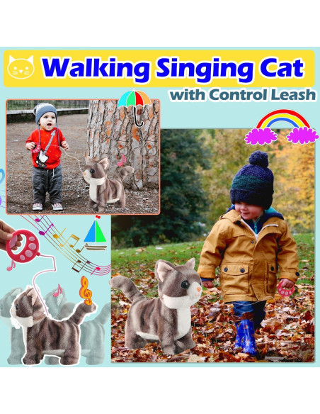 Gato Robot Caminante WANGLIANJIN Gris con Control Remoto Gato Robot Caminante WANGLIANJIN Gris con Control Remoto