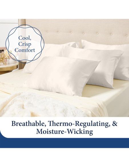 Funda de Almohada 100% Seda Cosy House Reina Azul Ceniza Funda de Almohada 100% Seda Cosy House Reina Azul Ceniza