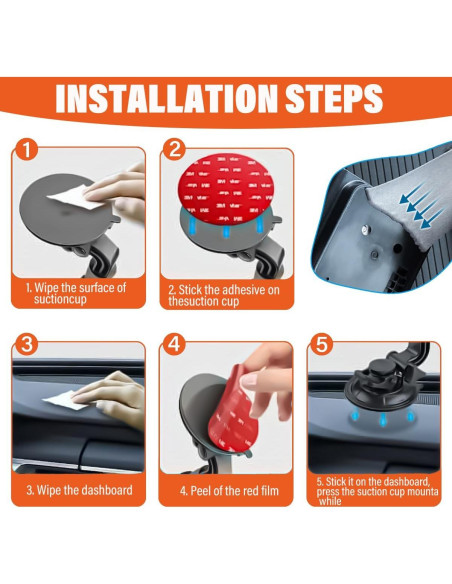 Almohadillas Adhesivas 3M VHB Cuadradas para Cámara de Tablero