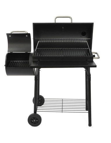 Parrilla de Carbón con Ahumador Offset SUNLIFER 15.3 kg