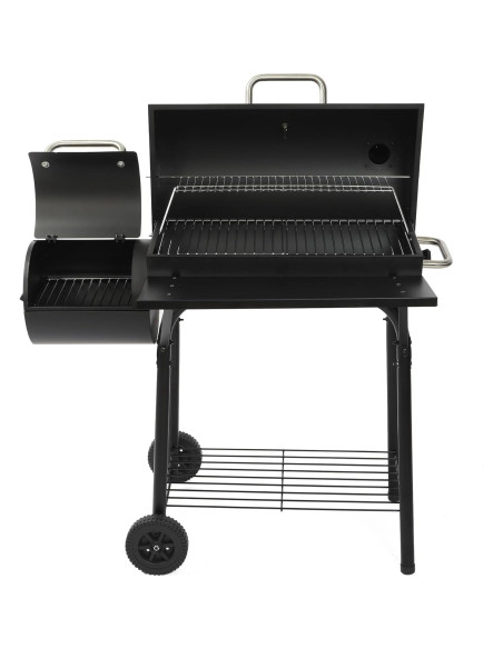 Parrilla de Carbón con Ahumador Offset SUNLIFER 15.3 kg