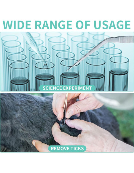 Juego de 8 Pinzas de Acero Inoxidable Honoson con Lupa