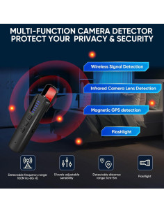 Detector de Cámaras Ocultas con IA S500 - Portátil y Recargable 2