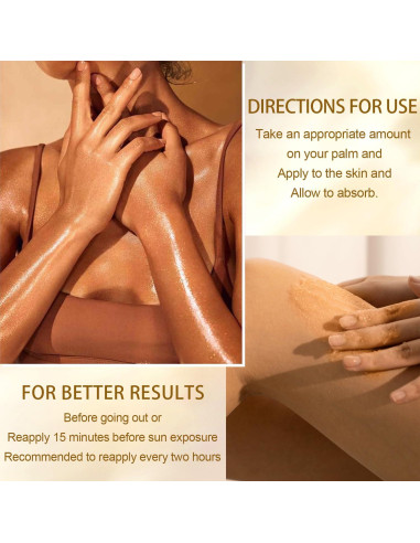 Aceite Brillante Corporal Meilury SPF 45 Hidratante 109.8 ml