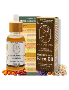 Aceite Facial Orgánico Civil Code 30ml - Antienvejecimiento