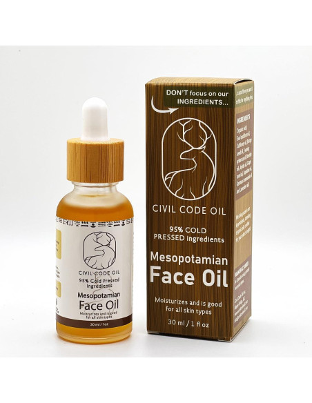 Aceite Facial Orgánico Civil Code 30ml - Antienvejecimiento