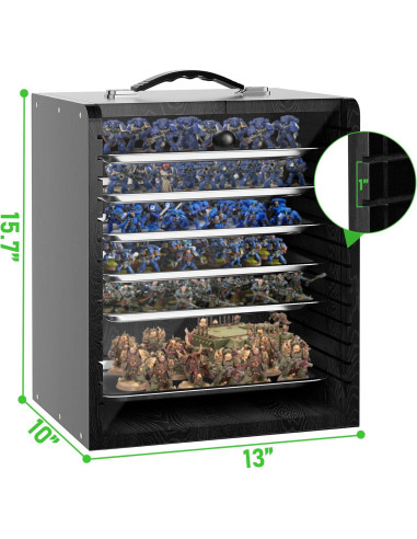 Caja de Almacenamiento WELIDAY para Miniaturas 33x25.4x40.6cm
